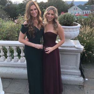 Amsale sweetheart tulle bridesmaid dress